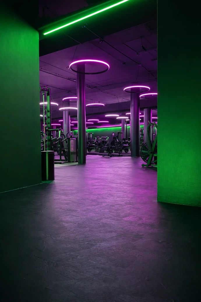 RGBW gym lighting