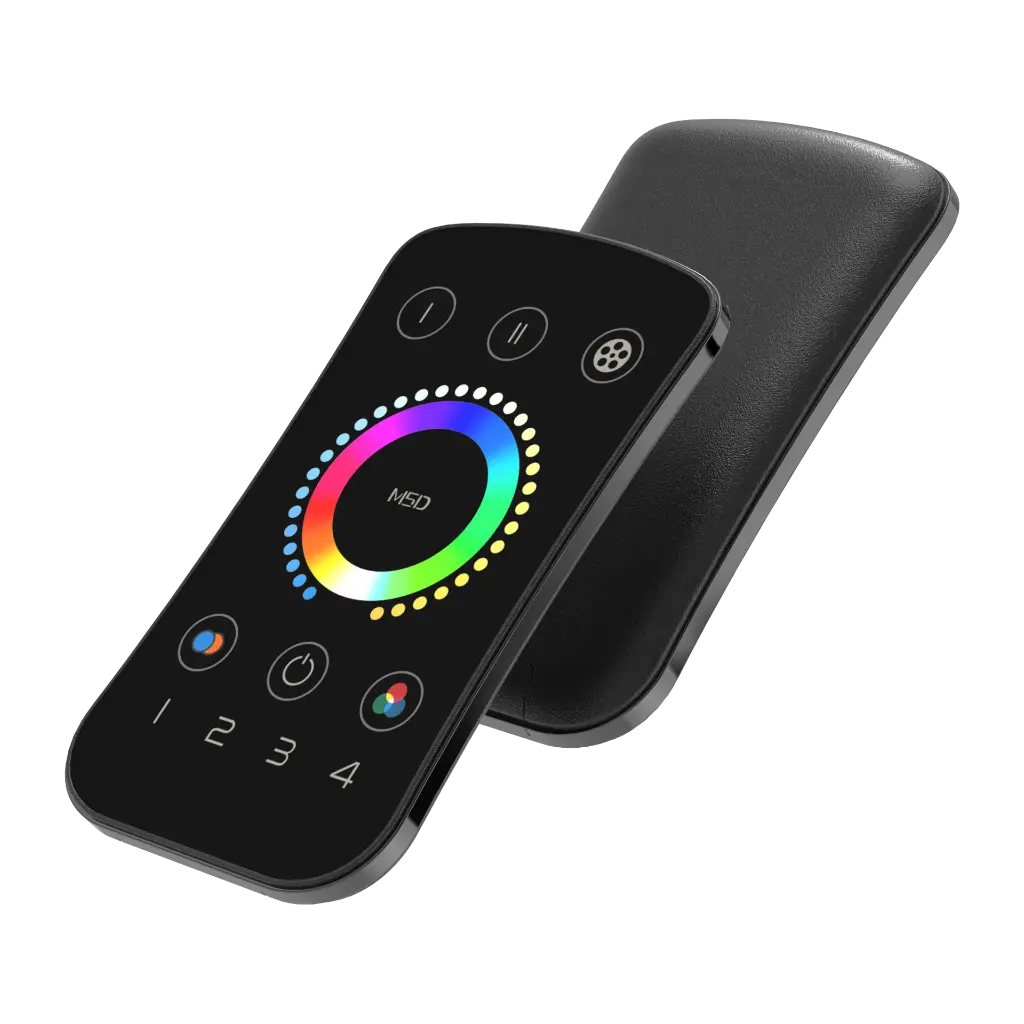 LTECH Mini RF remote control RGBCT Black 4 zone - M5D - 背面