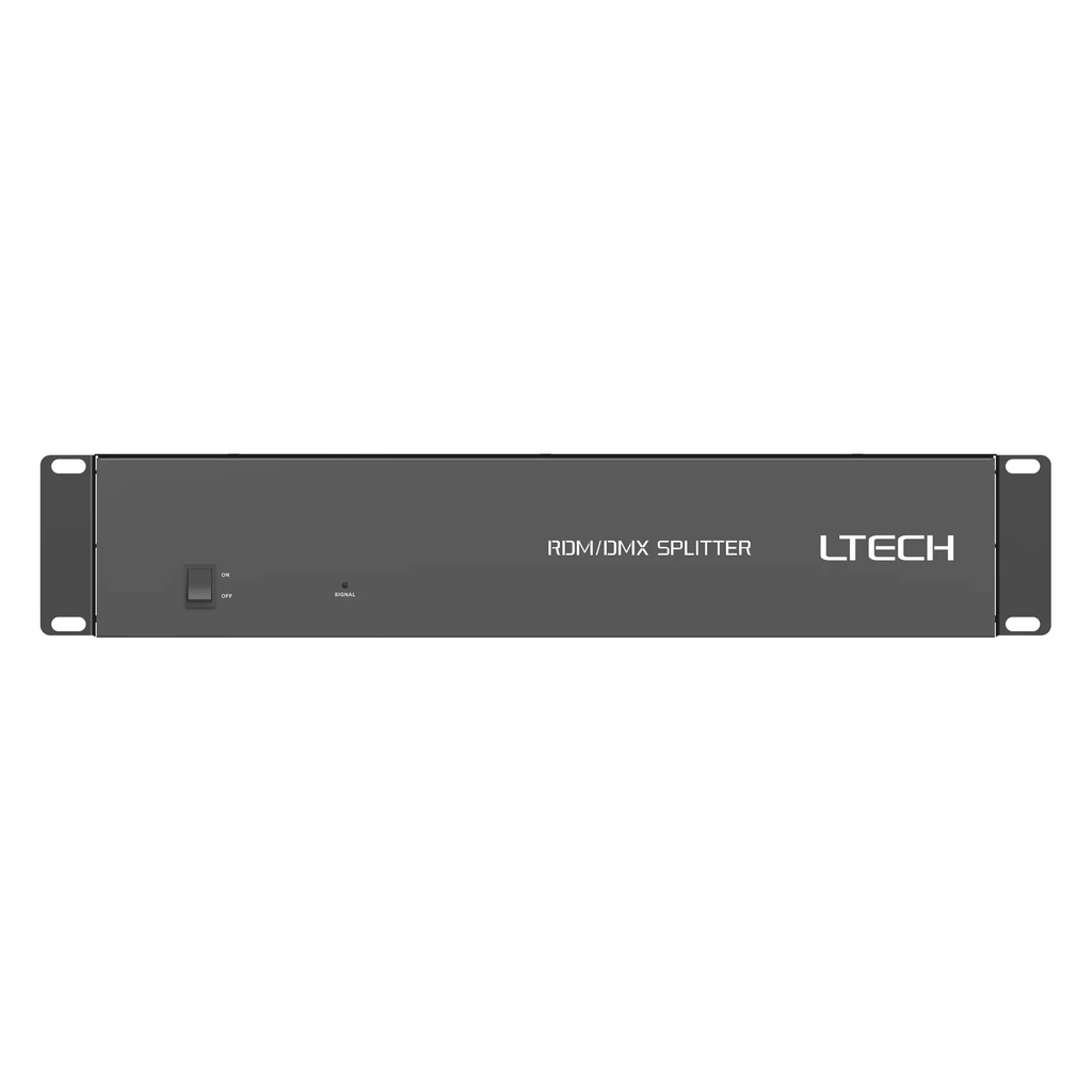 LTECH DMX/RDM 16CH Signal Amplifier 3-pin XLR - RDM-AMP-16 - 16E，RDM 后视图