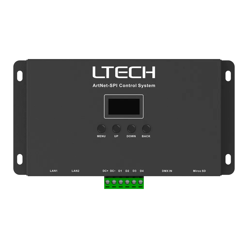 LTECH ArtNet-SPI controller 4 universe - Artnet-SPI-4 - 4顶视图