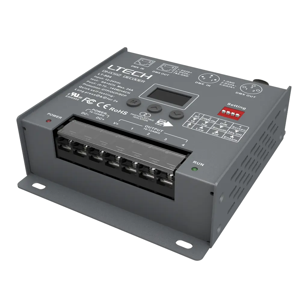 LTECH DMX/RDM LED driver CV 4x6A - LT-904 - product photo