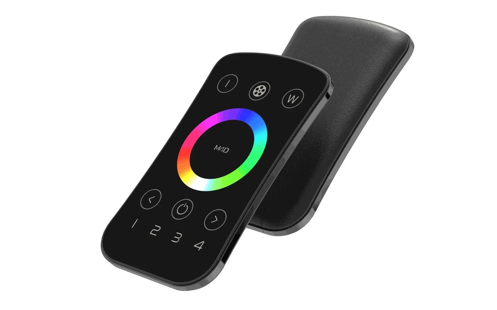 LTECH Mini RF remote control RGBW Black 4 zone - M4D - 背面