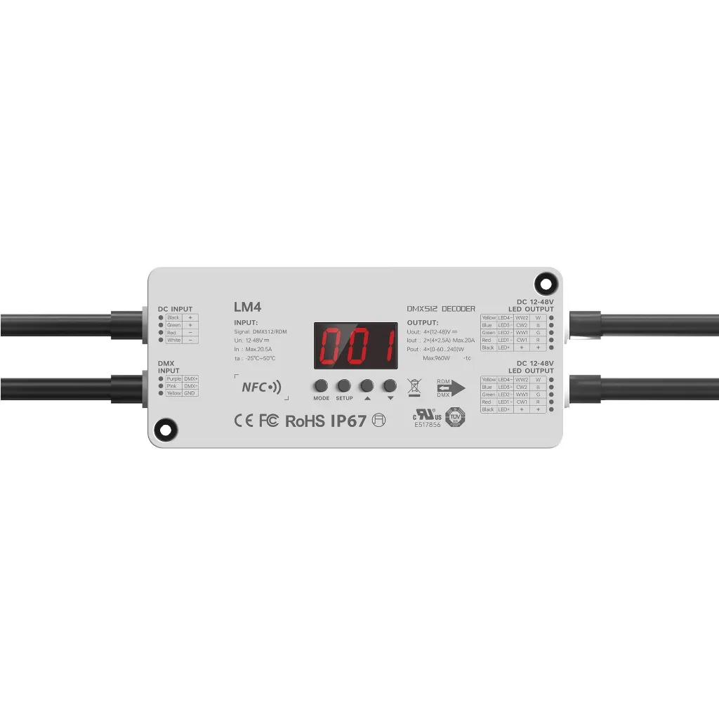 LTECH CV DMX/RDM 4CH NFC IP67 - LM4 - (2)