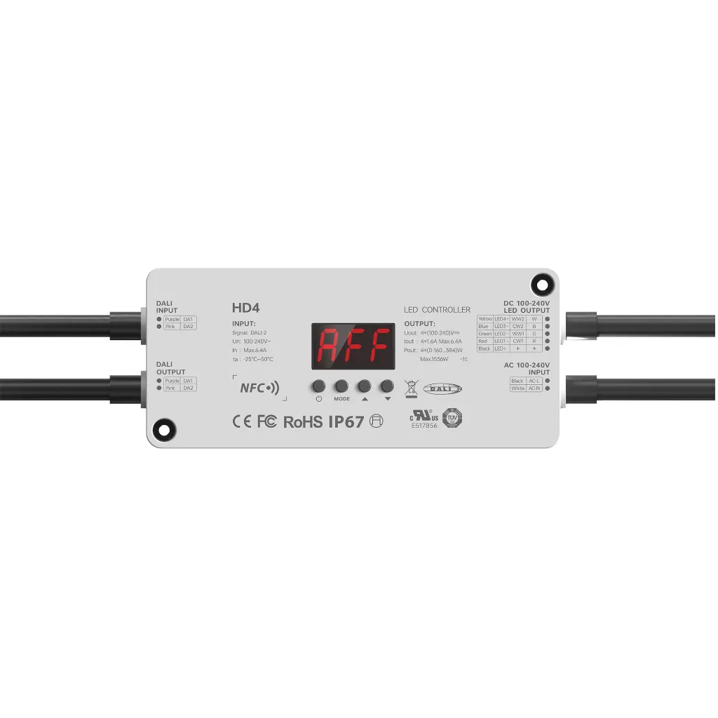 LTECH Driver CV DALI 4CH NFC IP67 - HD4 - (2)