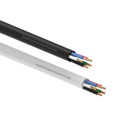 [7010911] Flexible Rubber LED Cable 5 cores RGBW - 100m (Schwarz)