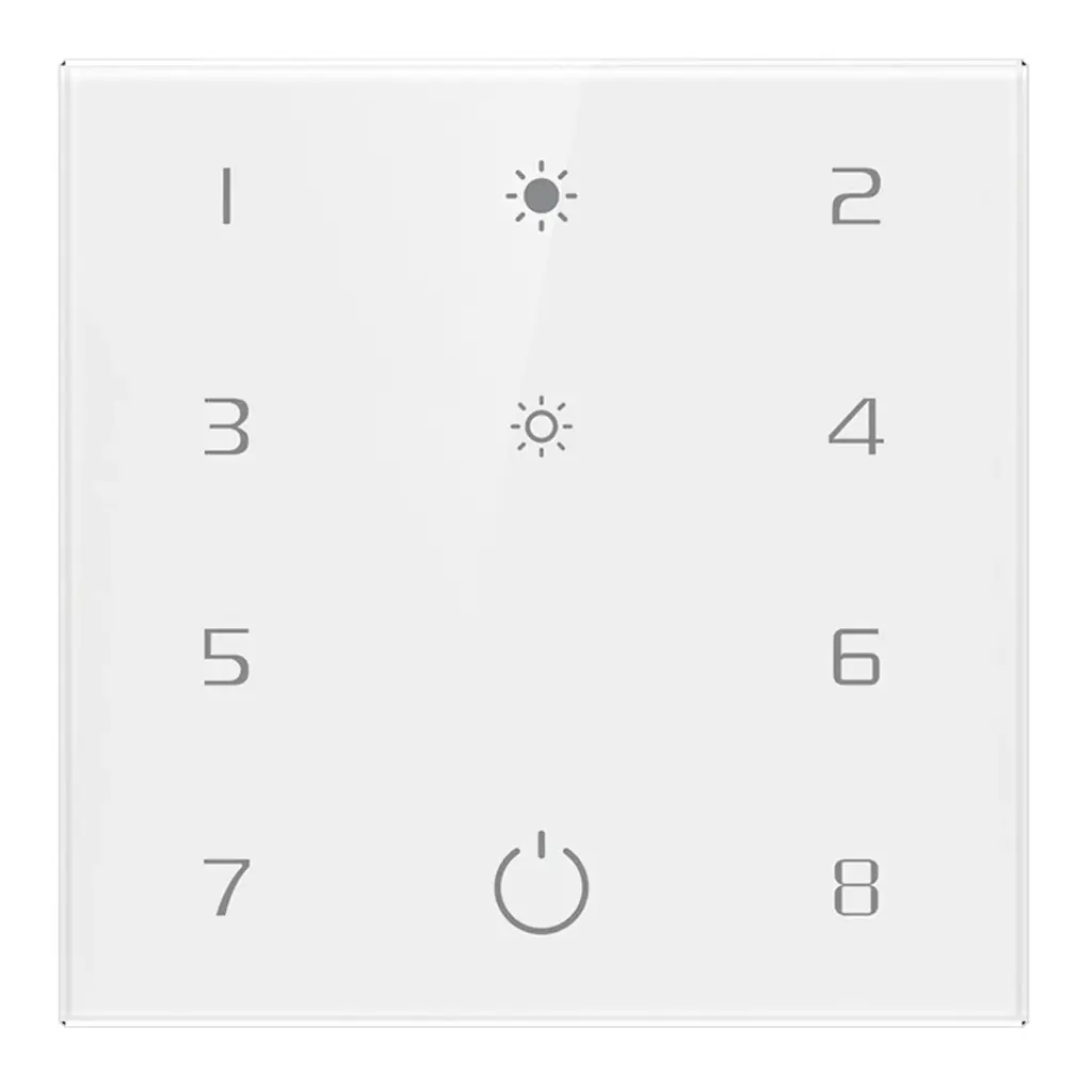 LTECH Bluetooth touch panel 8 programmable buttons - EB8