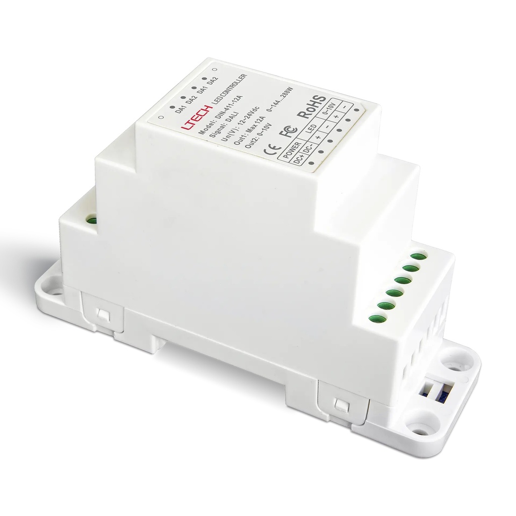 LTECH DALI LED driver CV 1x12A Dinrail - DIN-411-12A