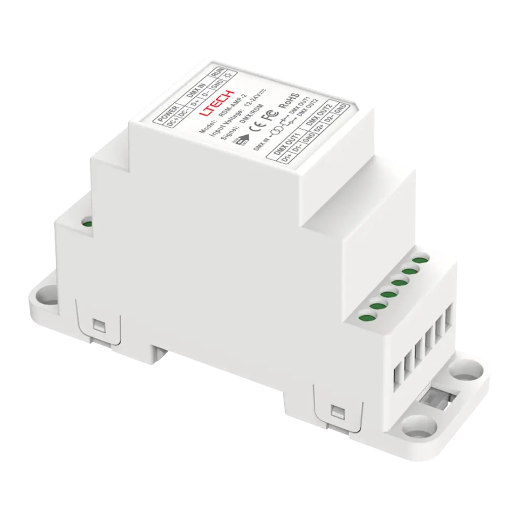 [2320820] LTECH DMX/RDM 2CH Signal Amplifier - RDM-AMP-2
