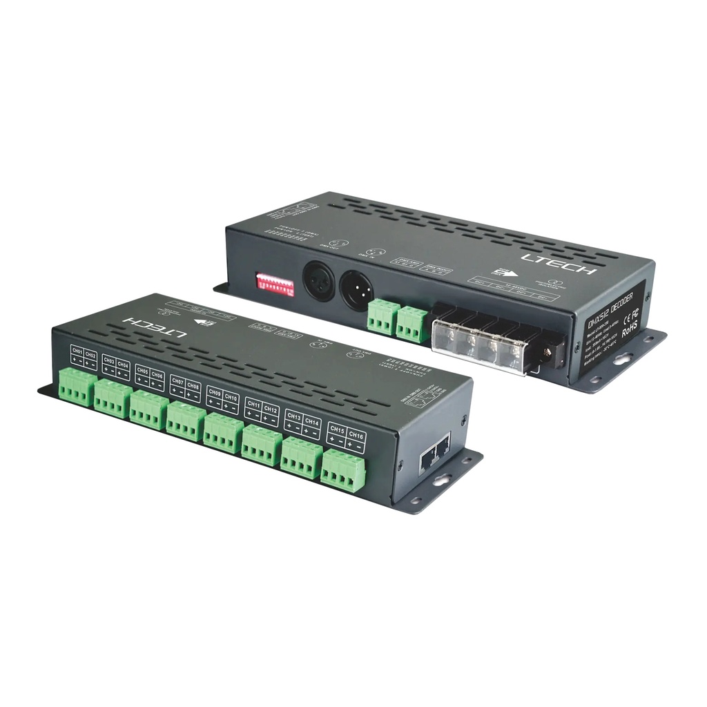 LTECH DMX LED driver CC 16x350mA - LT-880-350