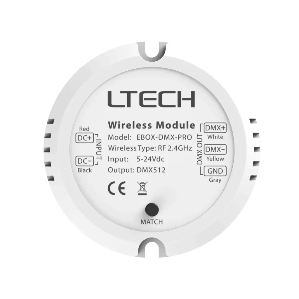 LTECH RF Receiver DMX-out - EBOX-DMX-PRO