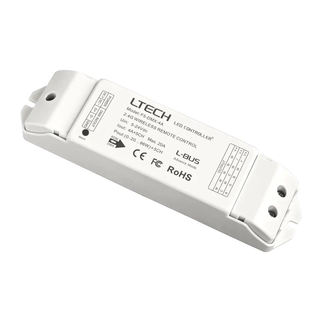 [2258600] LTECH RF/DMX receiver CV 5x4A - F5-DMX-4A