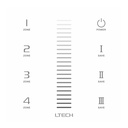 LTECH RF/DMX touch panel 4 zone - EX5