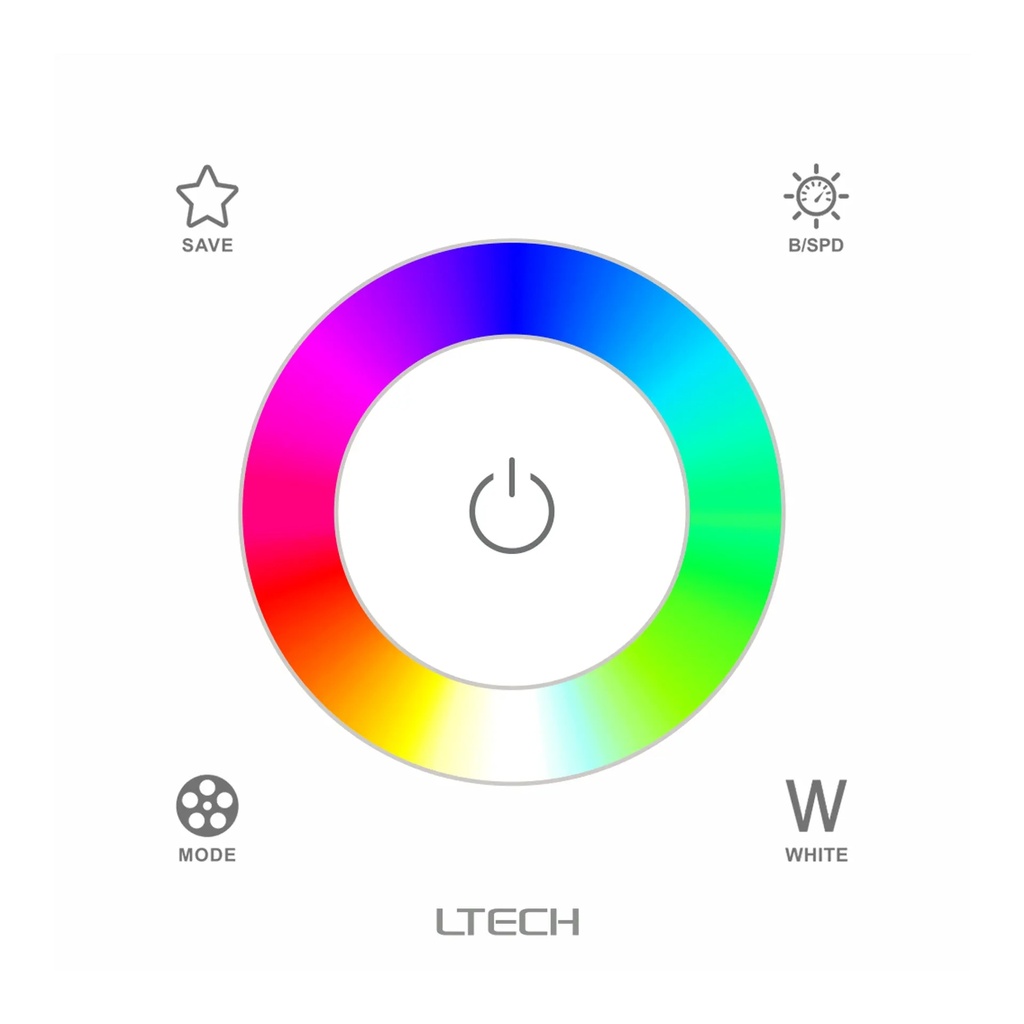 [2260400] LTECH RF/DMX touch panel RGBW - EX4S