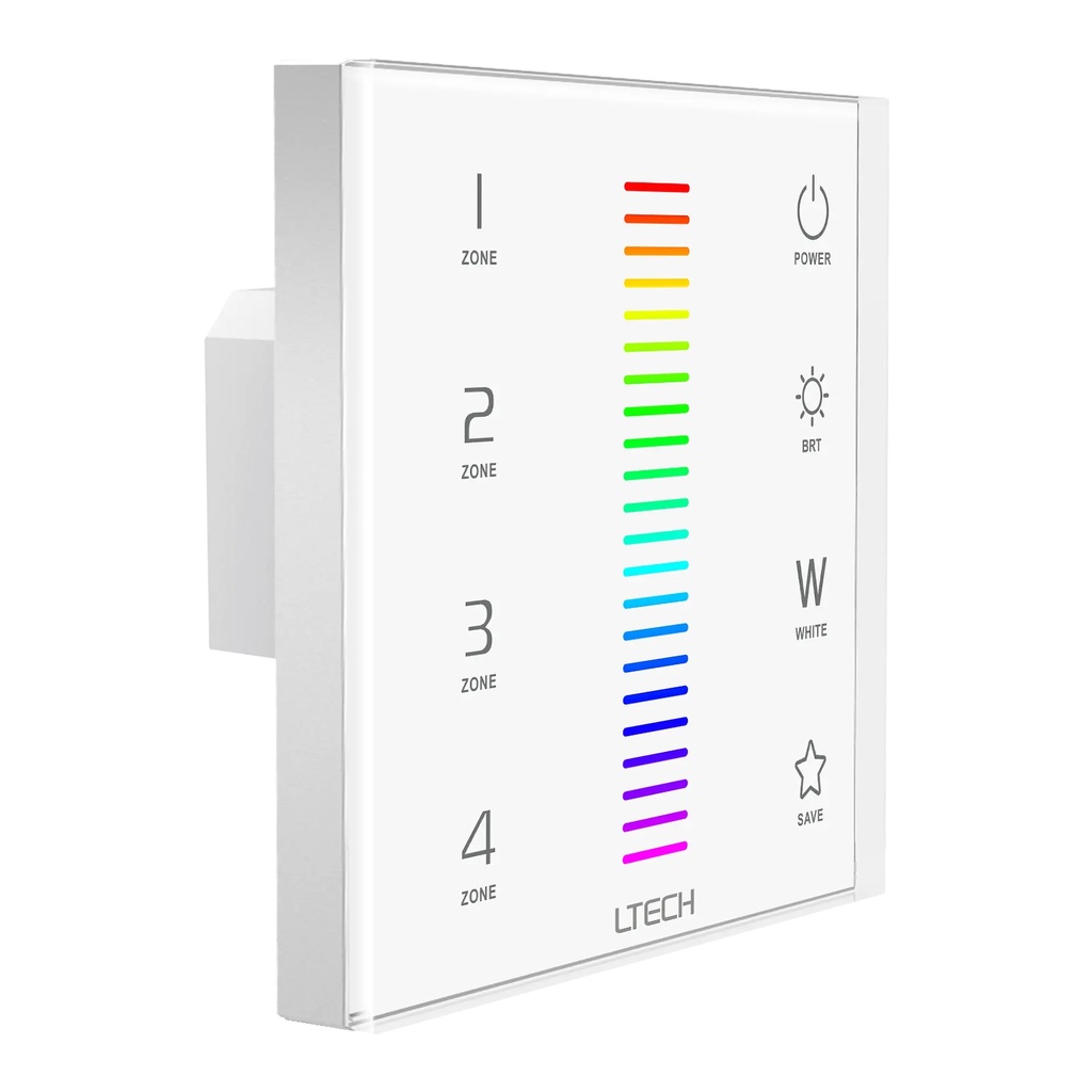 LTECH RF/DMX touch panel RGBW 4 zone - EX8