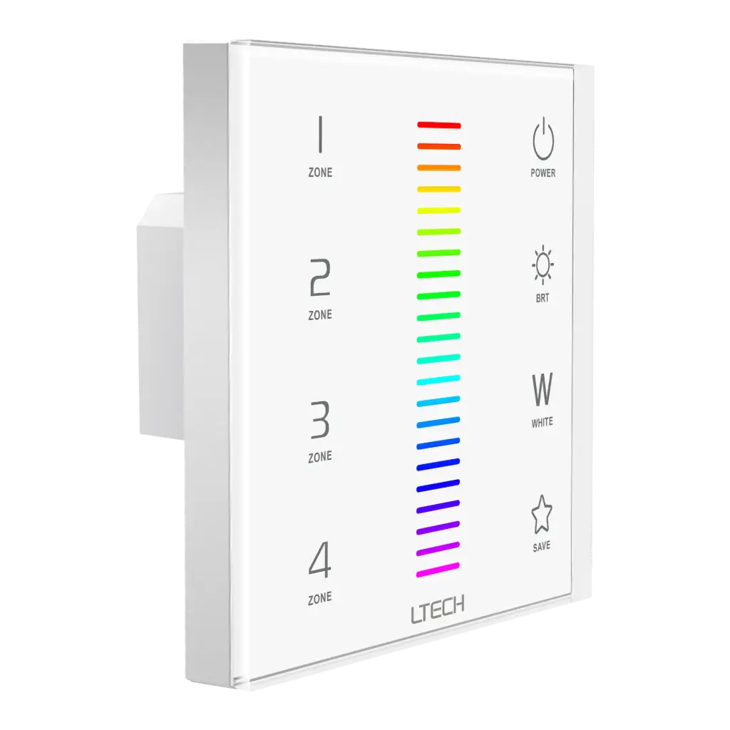 [2259800] LTECH RF/DMX touch panel RGBW 4 zone - EX8