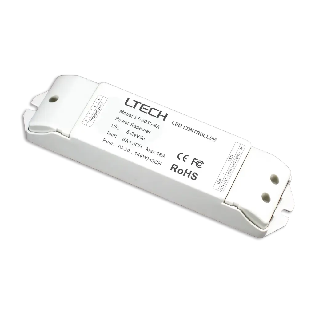 [2311100] LTECH Power repeater CV 3x6A - LT-3030-6A