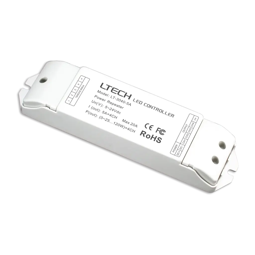 LTECH Power repeater CV 4x5A - LT-3040-5A