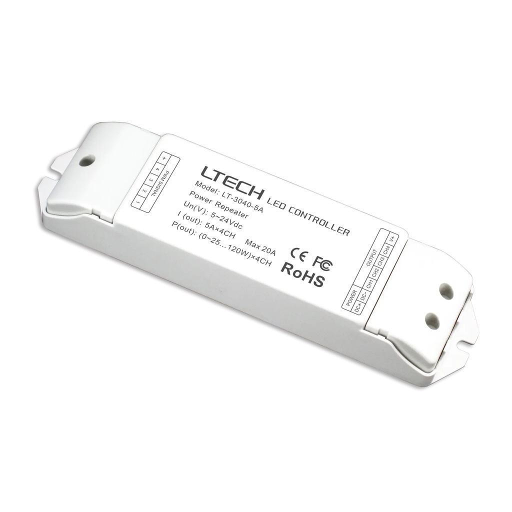 [2310900] LTECH Power repeater CV 4x5A - LT-3040-5A