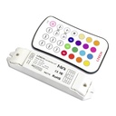 LTECH Mini RF remote + receiver CV 3x3A RGB - M6+M3-3A