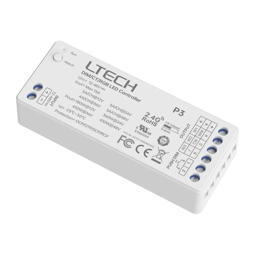 [2284104] LTECH Mini RF remote control RGB - P3