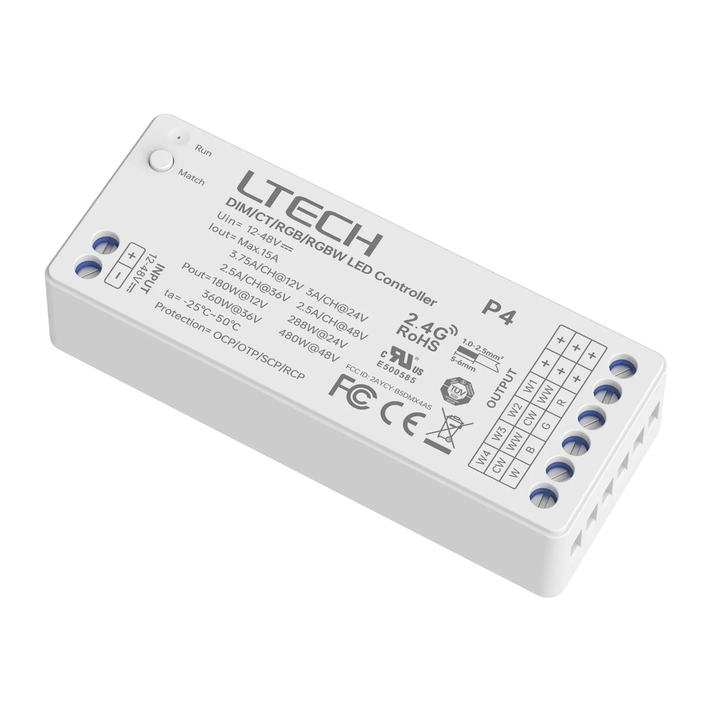 [2284105] LTECH Mini RF remote control RGBW - P4
