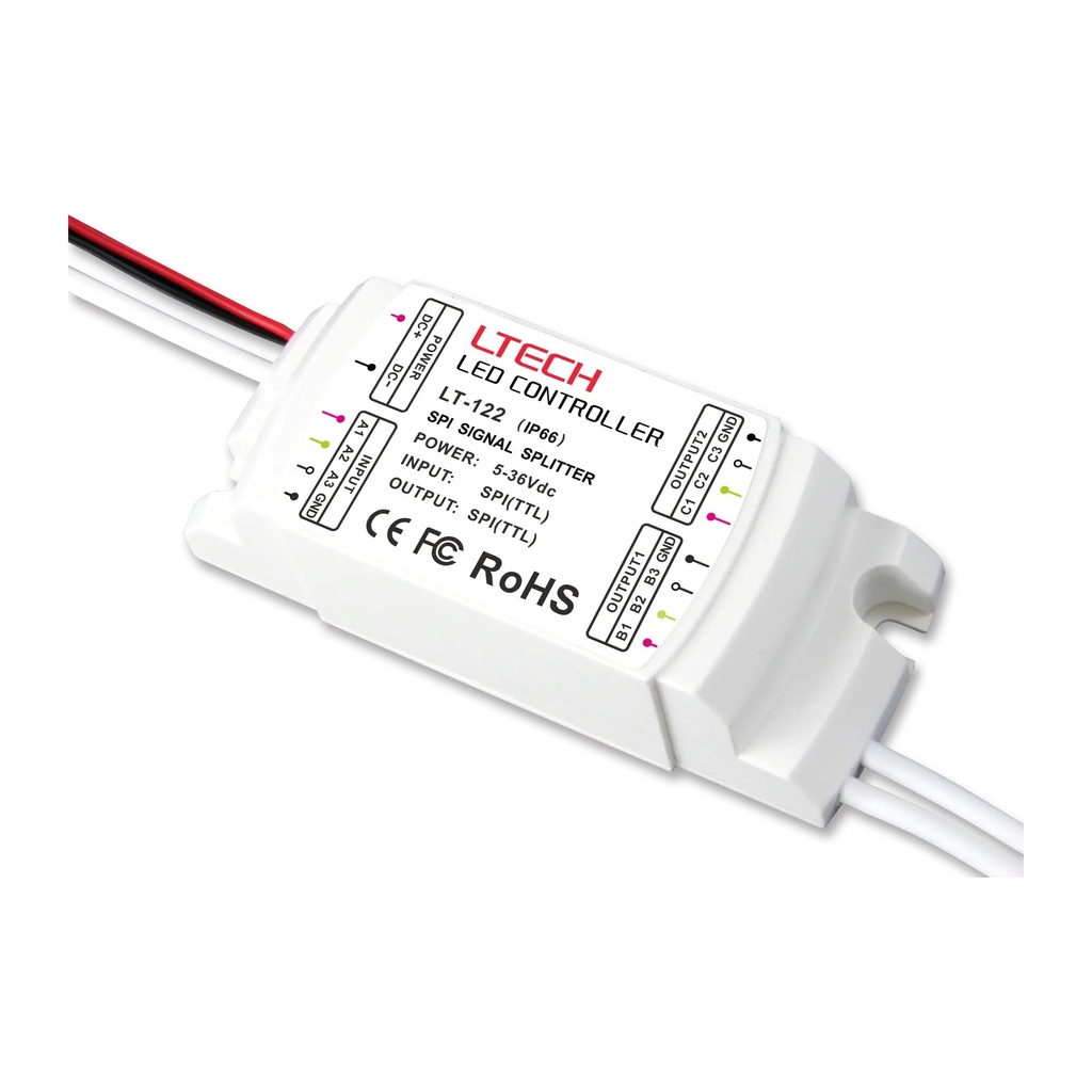 LTECH SPI 2-6ch Signal Amplifier IP66 - LT-122