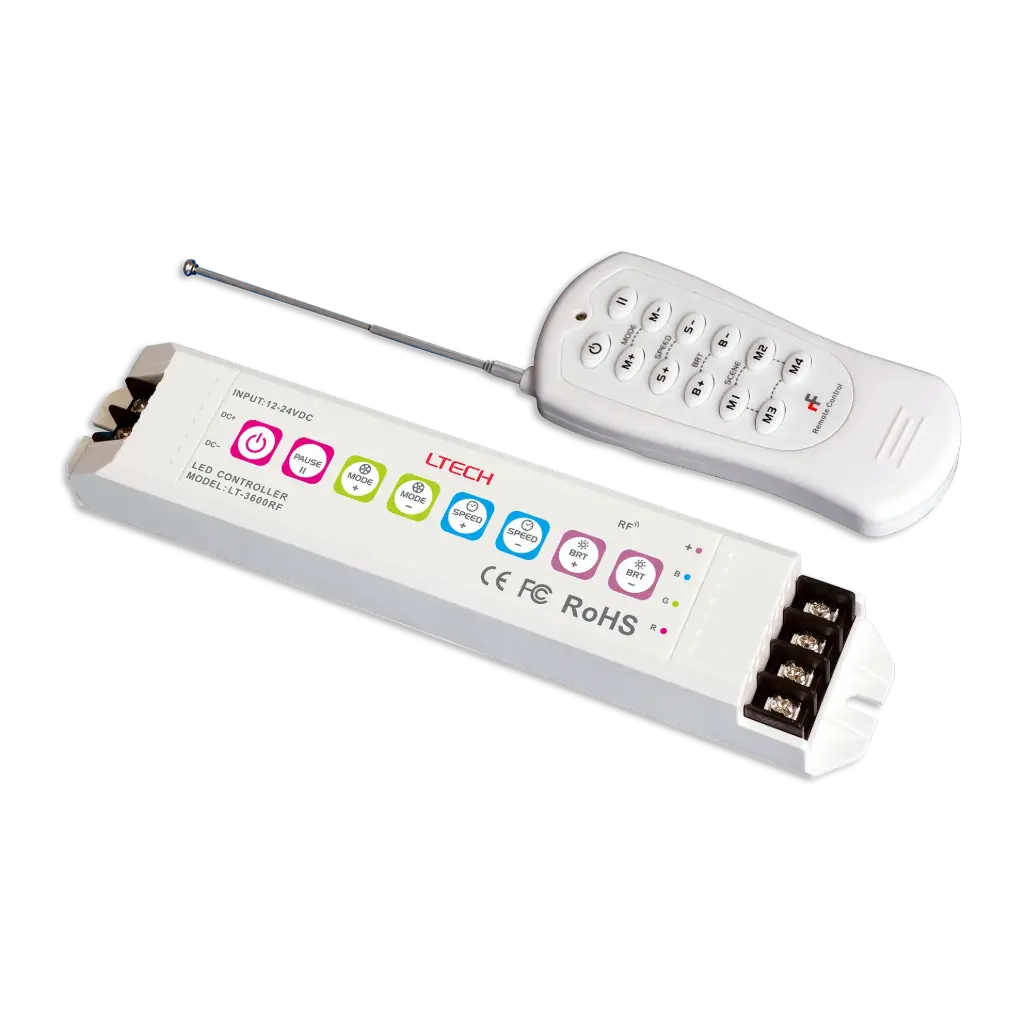 [2251100] LTECH Controller CV 3x6A w/ remote - LT-3600RF