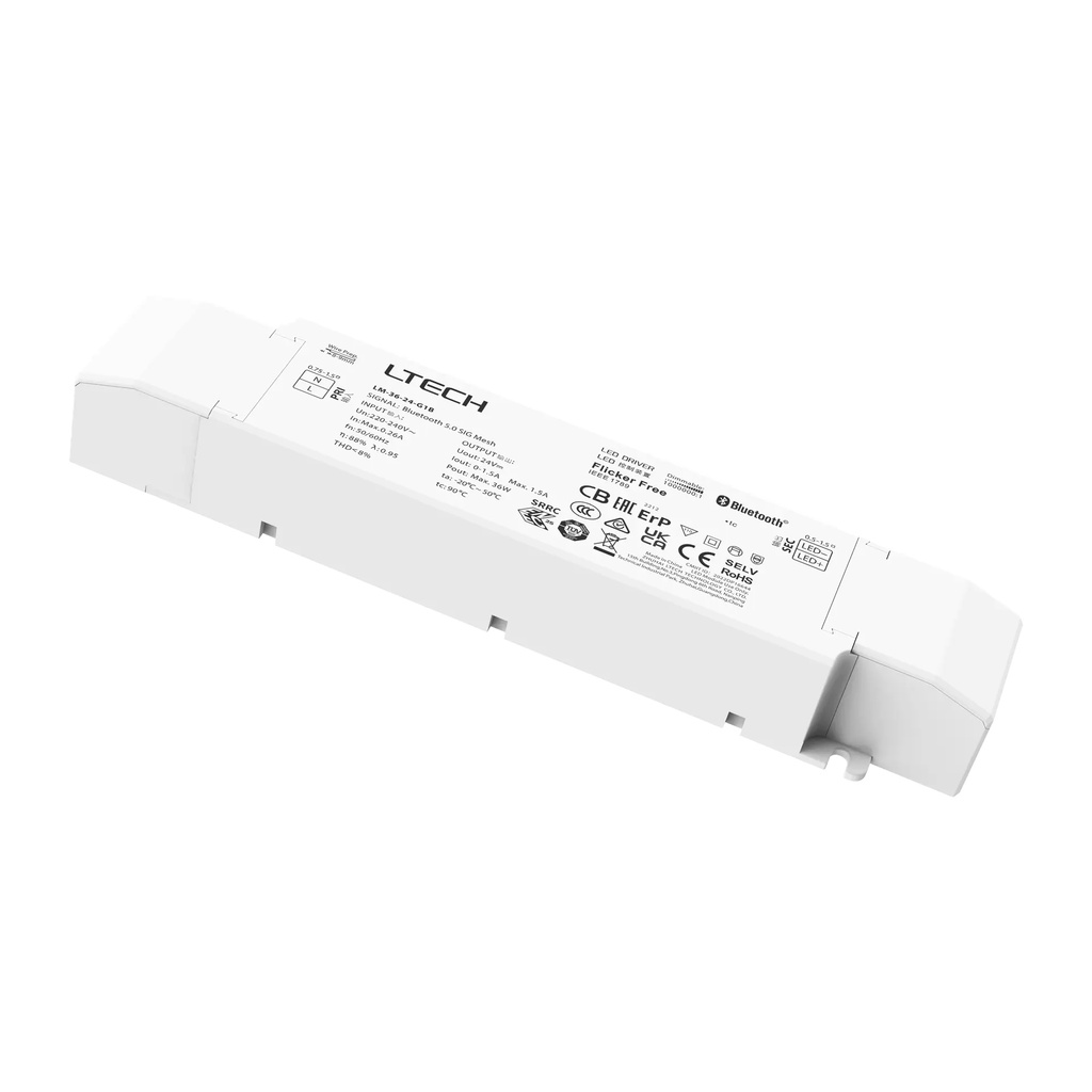 [2110401] LTECH Xiaolei Driver CV BLE 5.0 1CH 24V 36W - LM-36-24-G1B