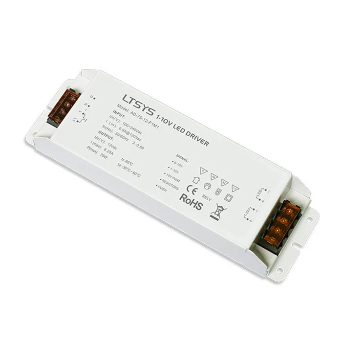 [2830300] LTECH DALI LED Driver 0-10V 75W 12V - AD-75-12-F1M1