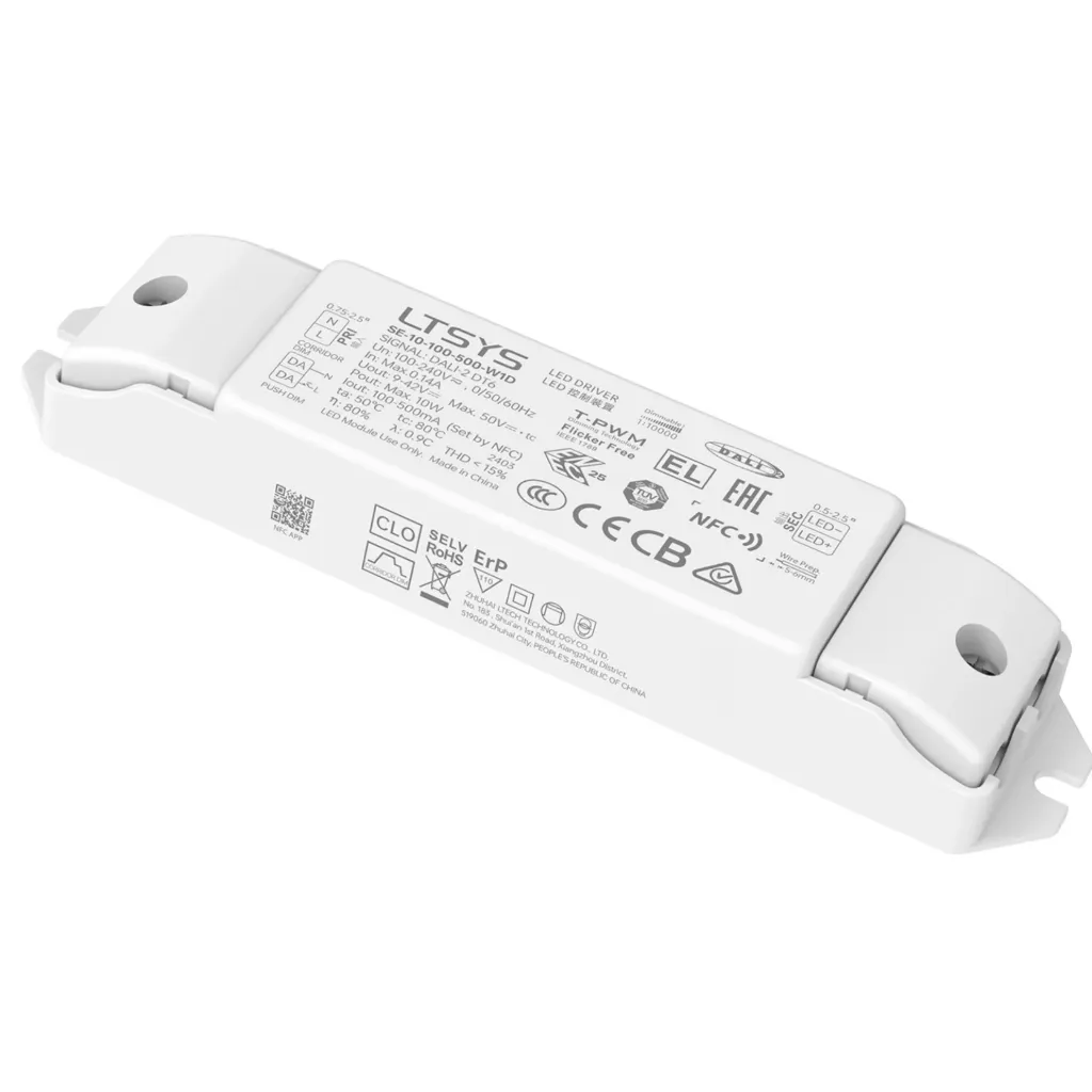 [2823801] LTECH DALI CC LED Driver DALI 100-500mA 10W - SE-10-100-500-W1D