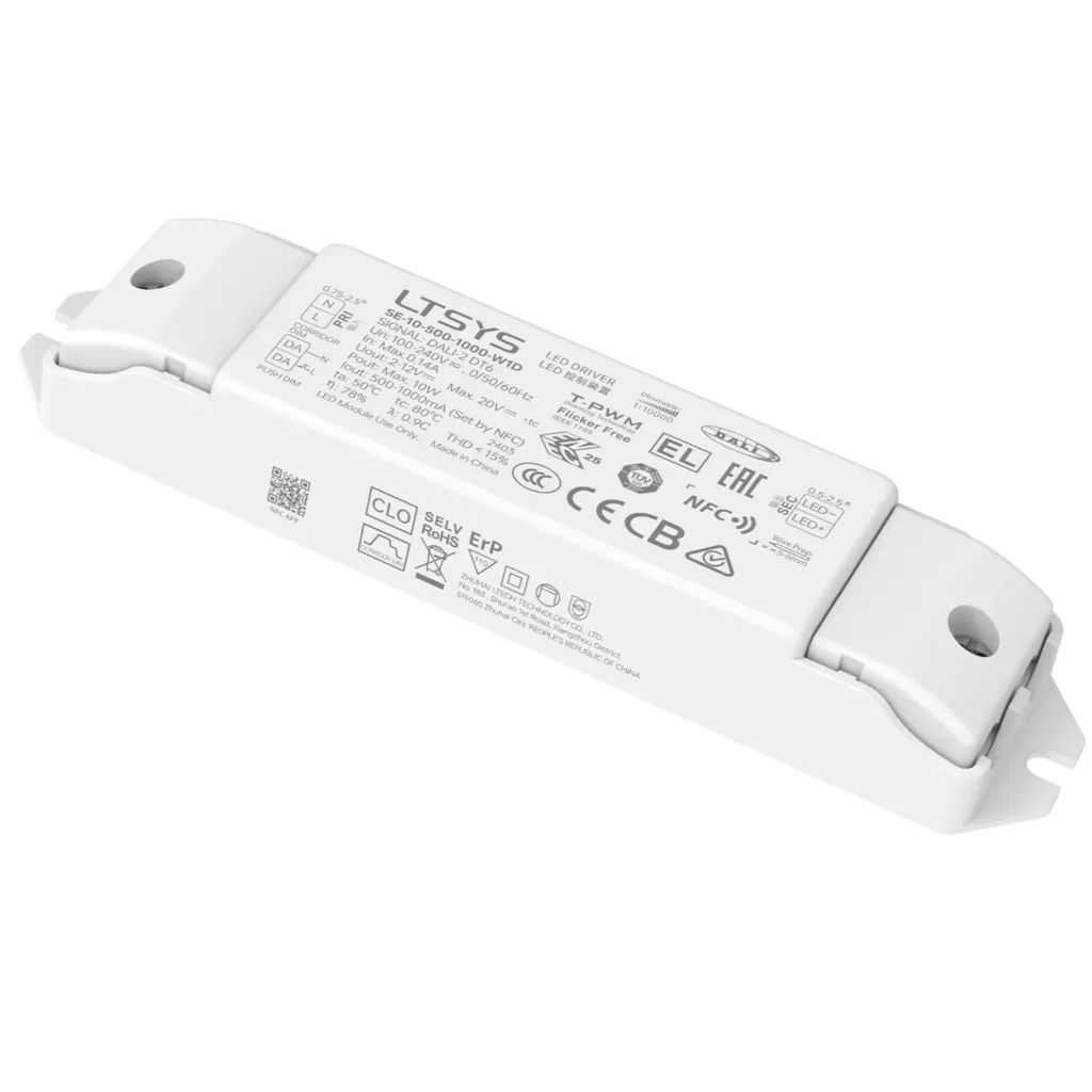 LTECH DALI CC LED Driver DALI 500-1000mA 10W - SE-10-500-1000-W1D