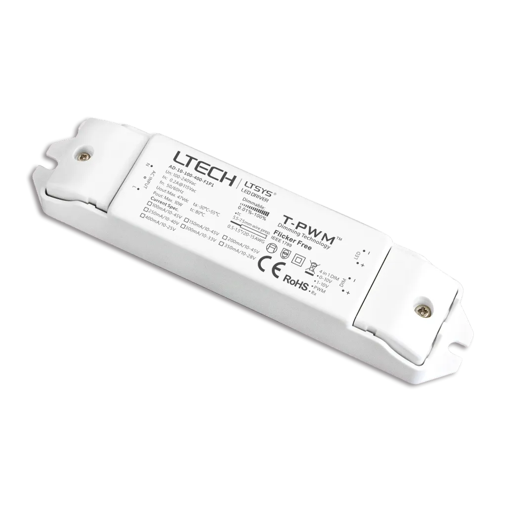 [2830500] LTECH LED Driver 0-10V 350mA 10W - AD-10-100-400-F1P1