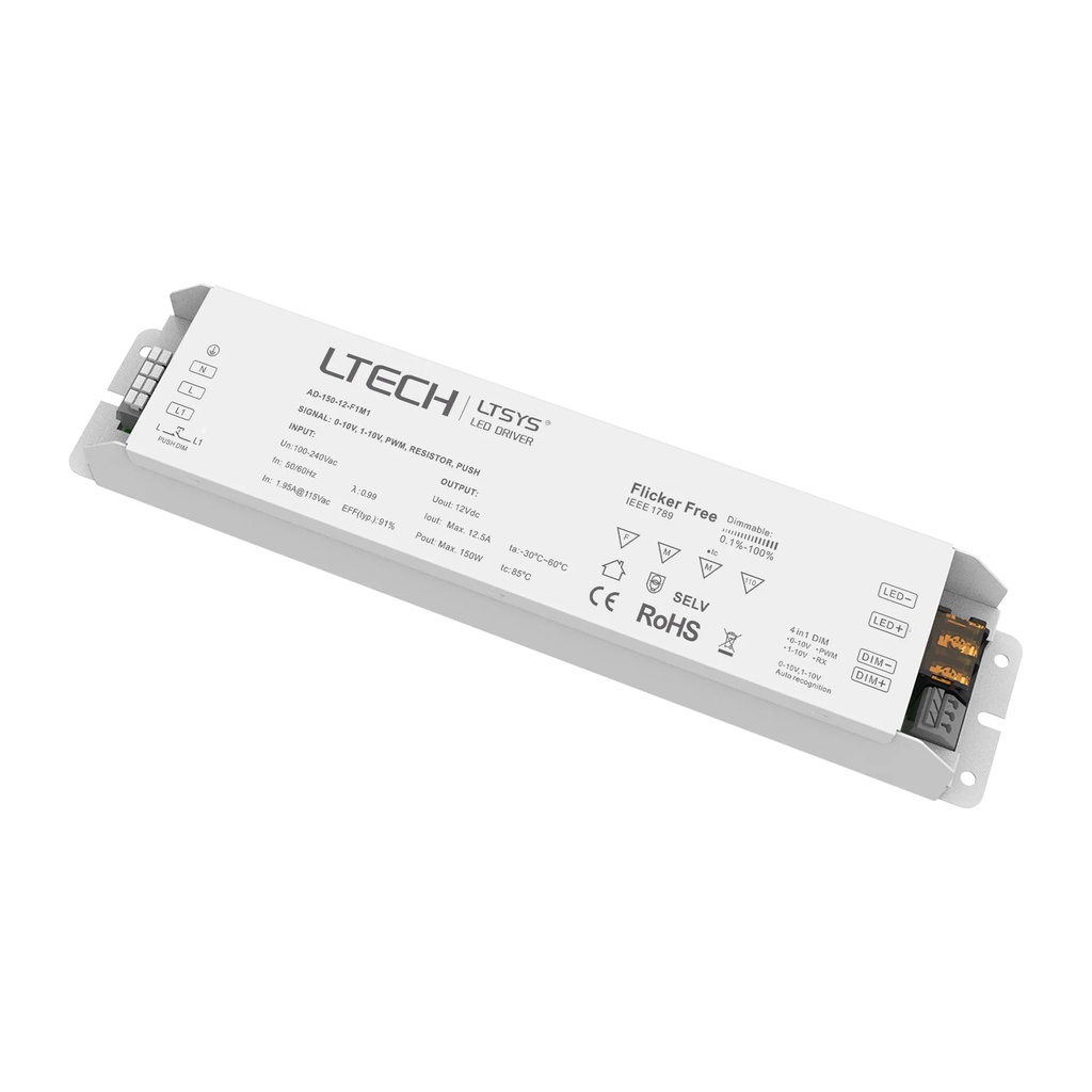 [2830700] LTECH DALI CV LED Driver 0-10V 150W 12V - AD-150-12-F1M1