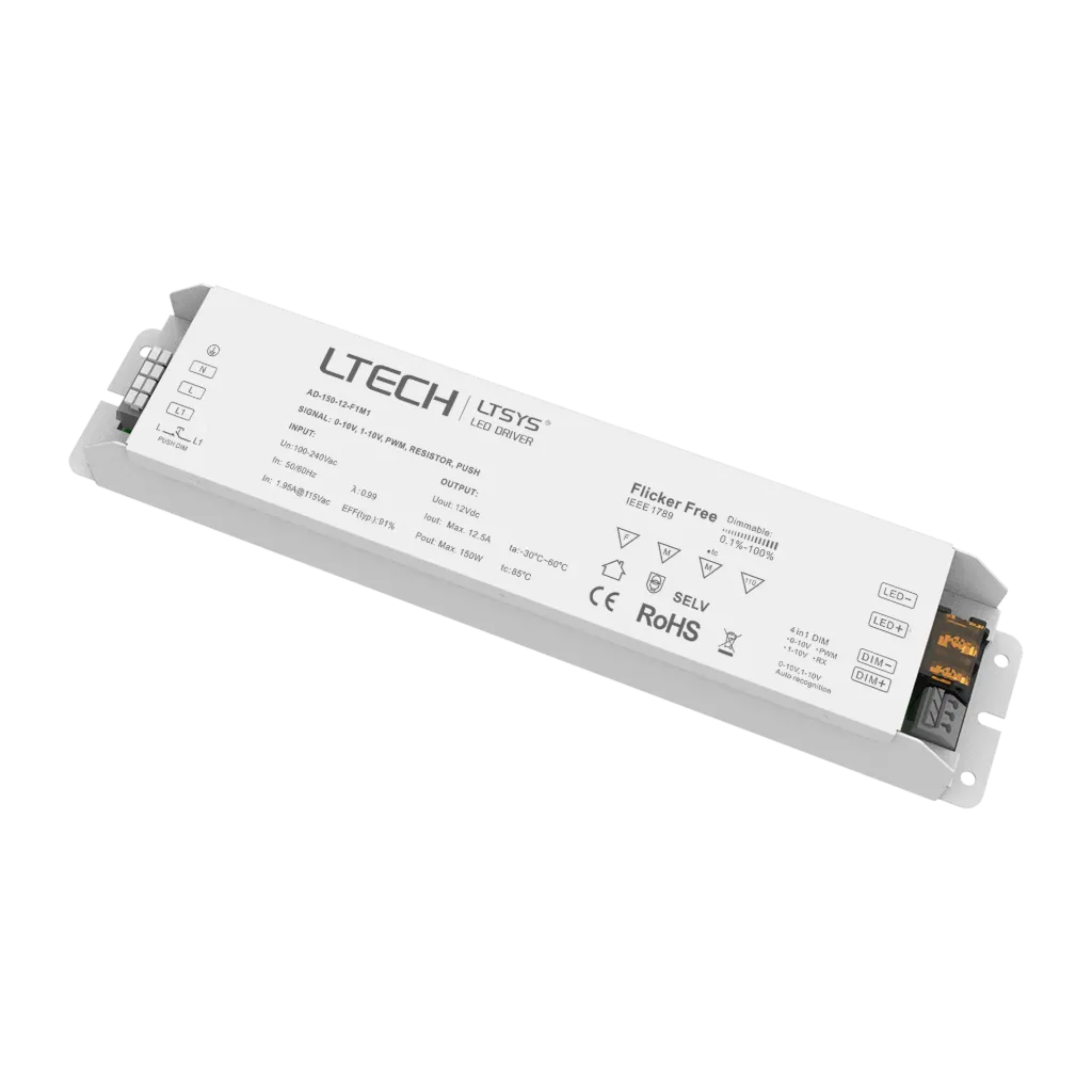 LTECH DALI CV LED Driver 0-10V 150W 12V - AD-150-12-F1M1
