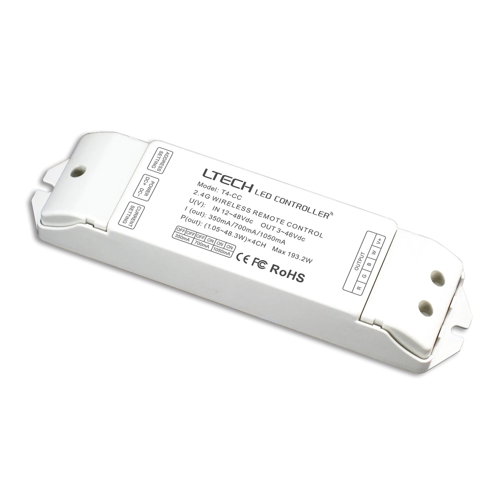 [2256400] LTECH LED Receiver RF 4xCC - T4-CC