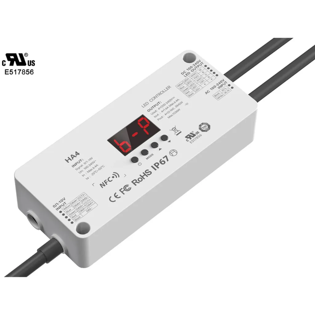 [2264111] LTECH CV 0/1-10V 4CH NFC IP67 - HA4