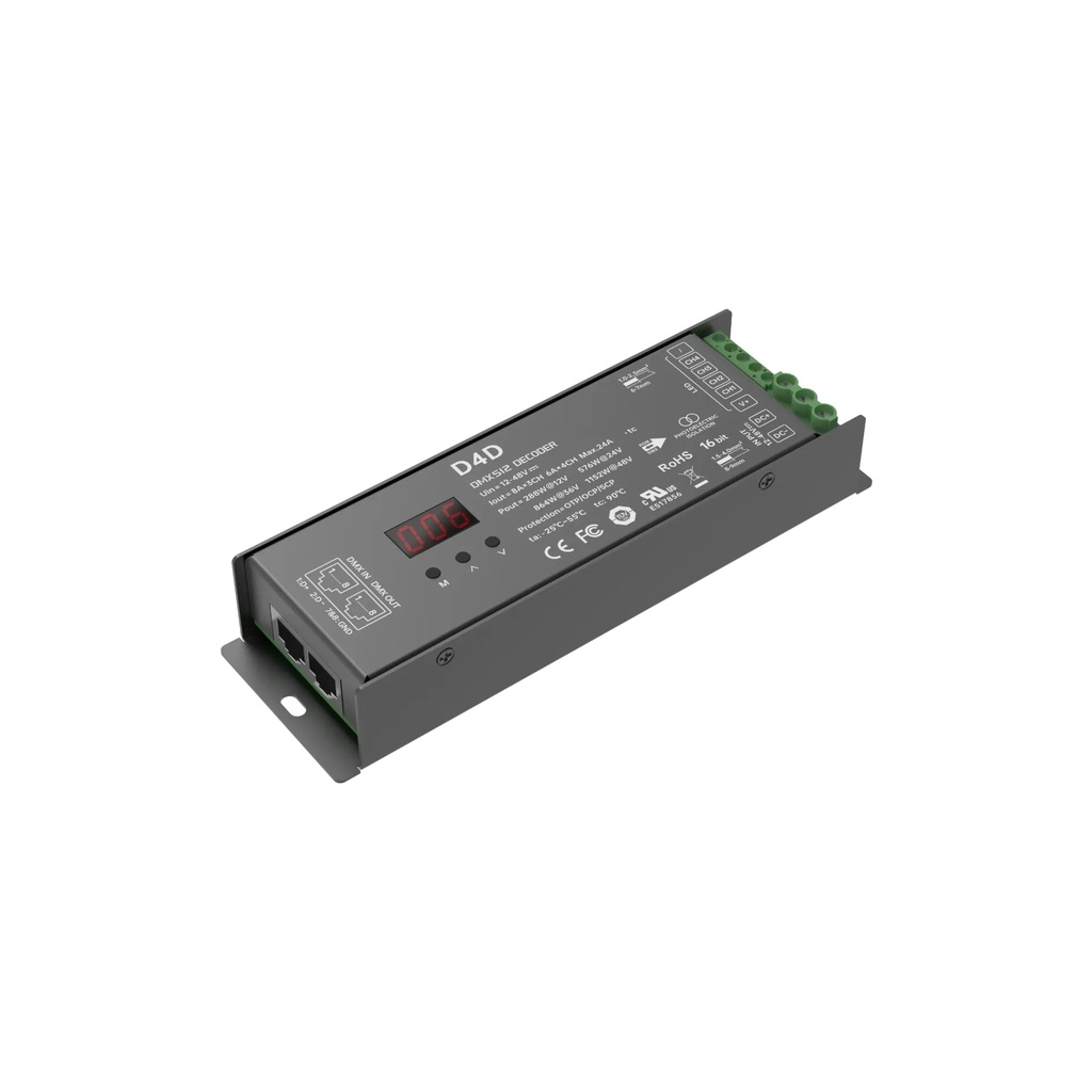 [2285411] LTECH DMX LED driver CV 3x8A / 4x6A RJ45 - D4D