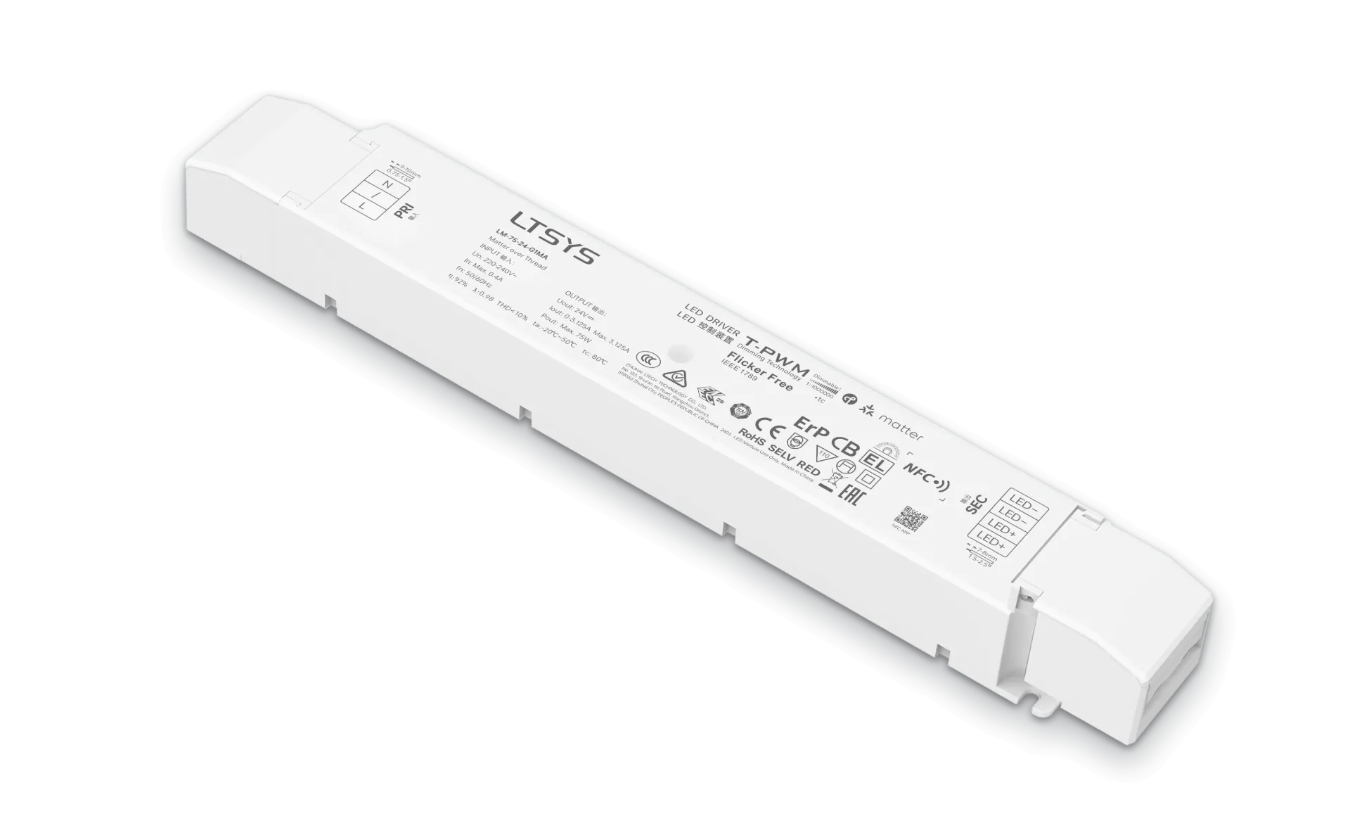 [2400321] LTECH LTSYS Driver CV Matter 1CH 24V 75W - LM-75-24-G1MA