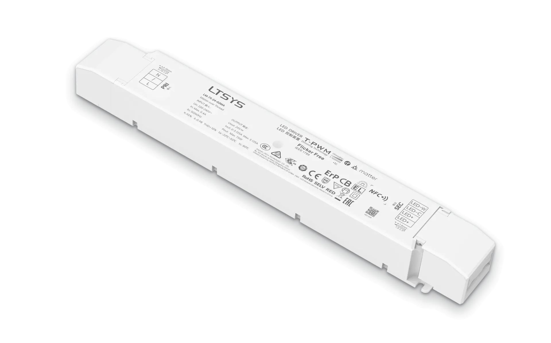 [2400331] LTECH LTSYS Driver CV Matter 2CH 24V 75W - LM-75-24-G2MA