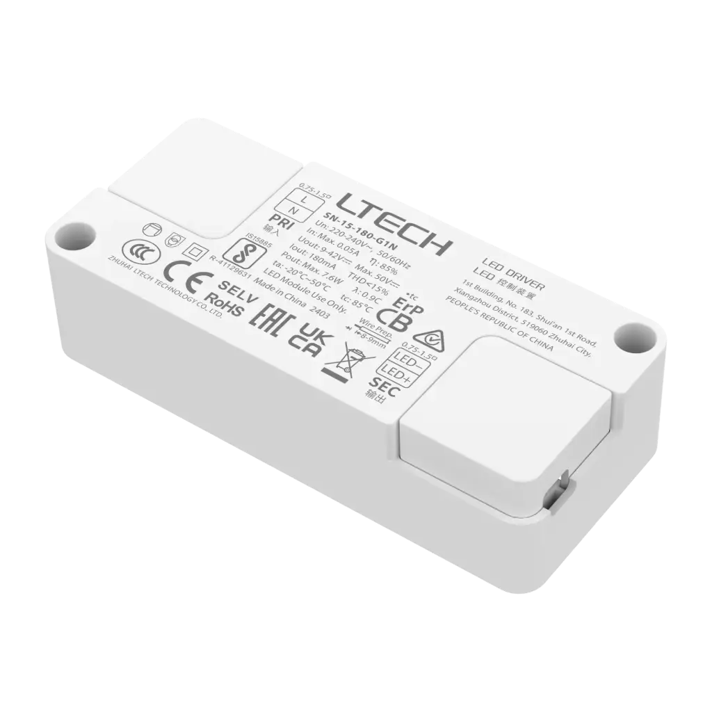 [2510201] LTECH LTSYS Driver On/Off CC 180mA 15W - SN-15-180-G1N
