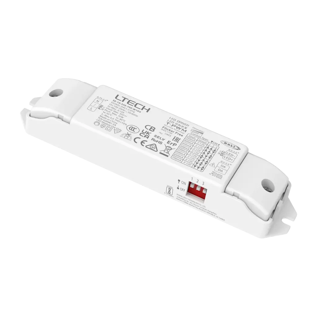 [2823601] LTECH LTSYS Driver CC DALI DT6 1CH 350-700mA 10W UL - SE-10-350-700-W1DS