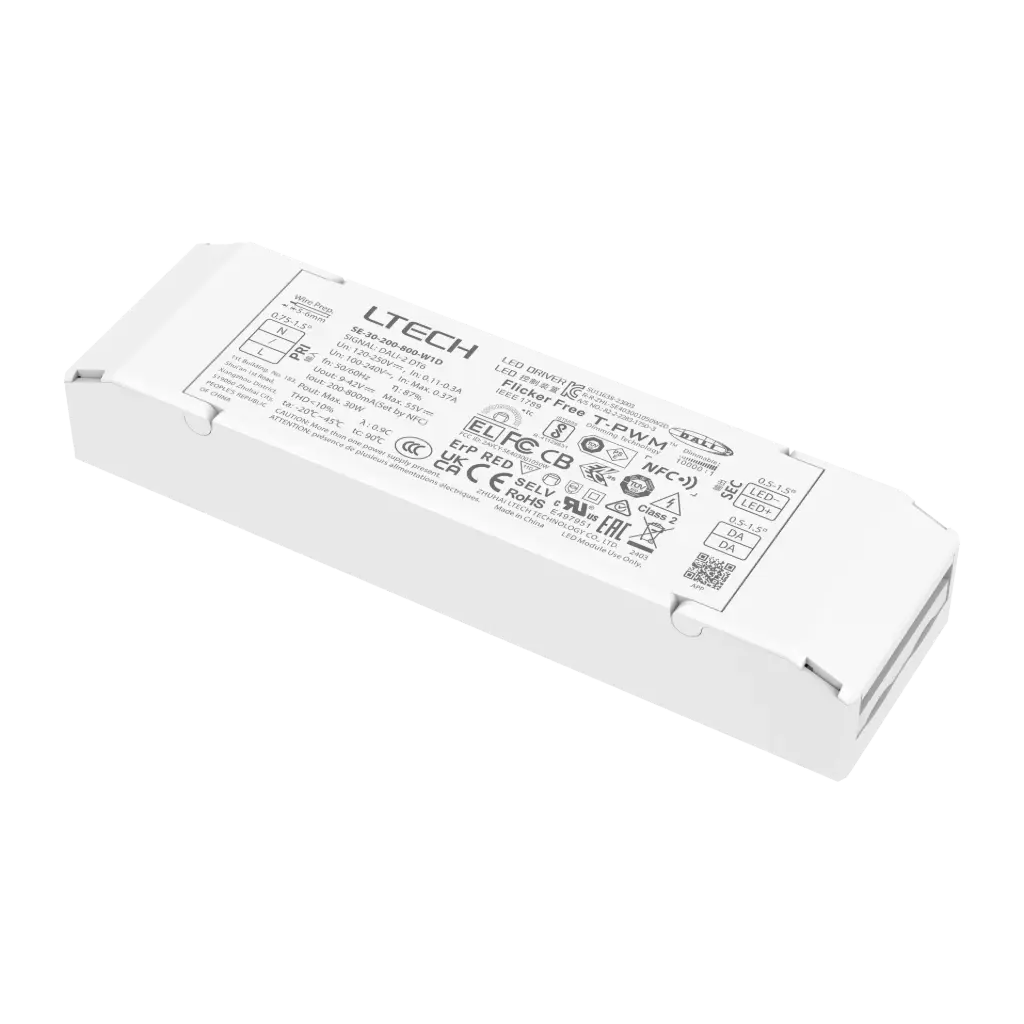 [2827004] LTECH LTSYS Driver CC DALI DT6 1CH 200-800mA 30W NFC UL - SE-30-200-800-W1D
