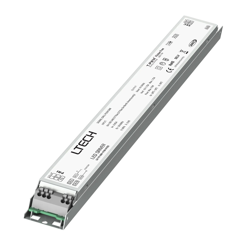[2826100] LTECH LTSYS Driver CC DALI-2 1CH 500-1750mA 75W UL - LU-75-500-1750-U1D2