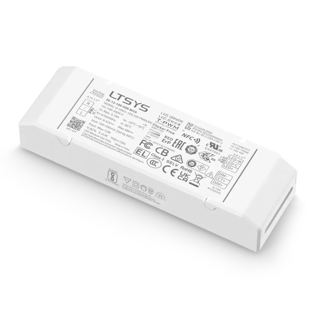 [2827102] LTECH LTSYS Driver CC 0-10V 2CH 100-500mA 12W - SE-12-100-500-W2A