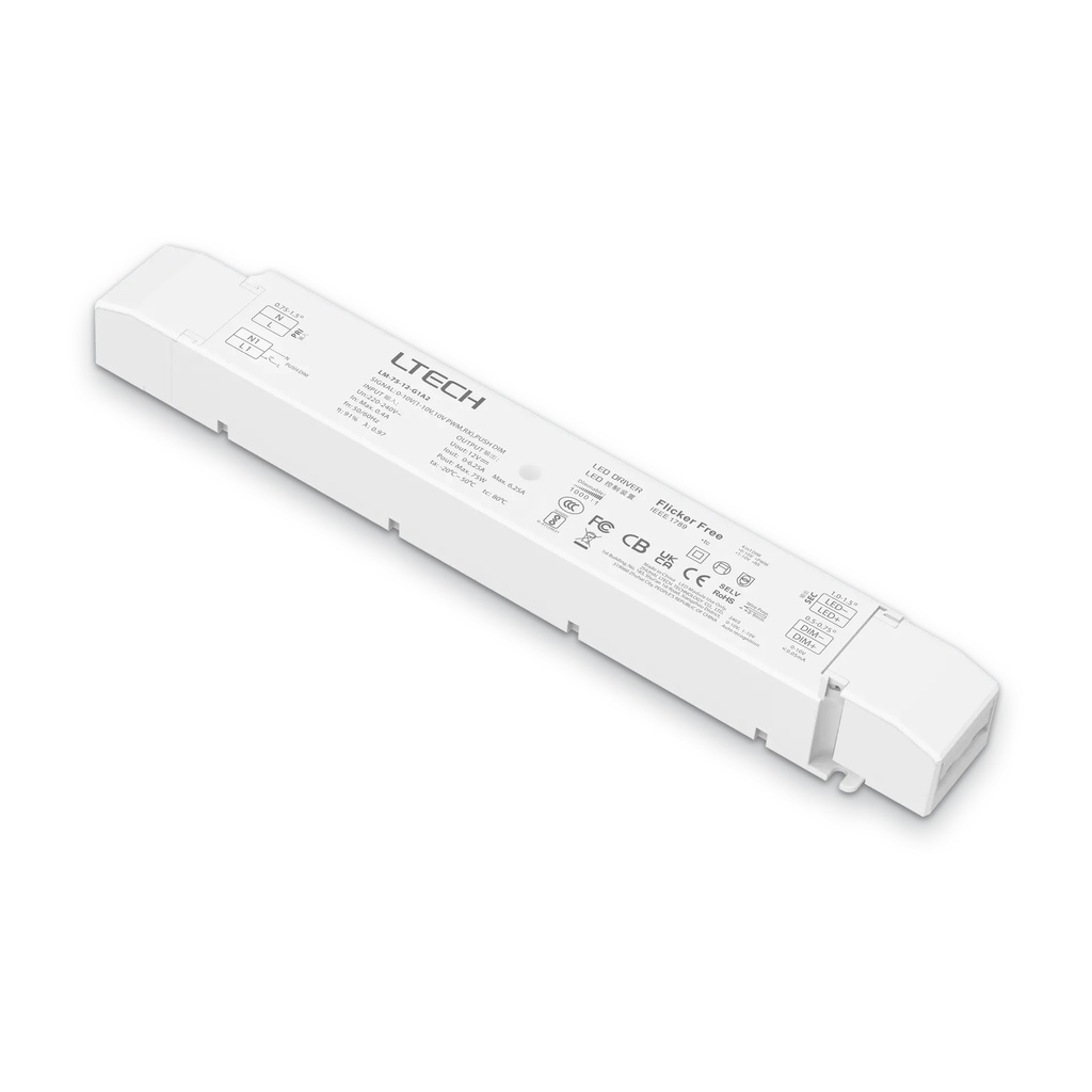LTECH LTSYS Driver CV 0-10V 1CH 12V 75W - LM-75-12-G1A2
