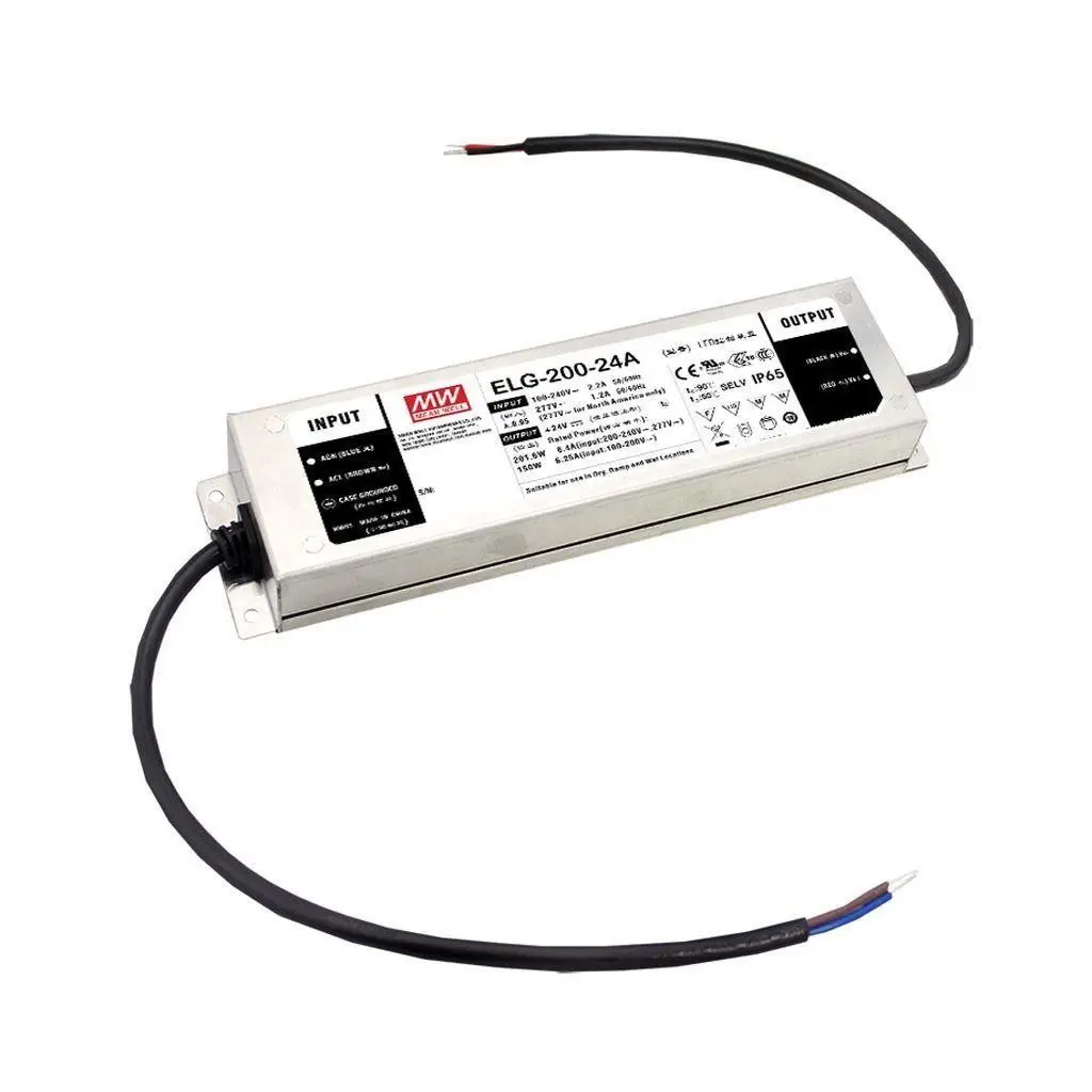 Meanwell PSU 24V 200W IP67 - ELG-200-24