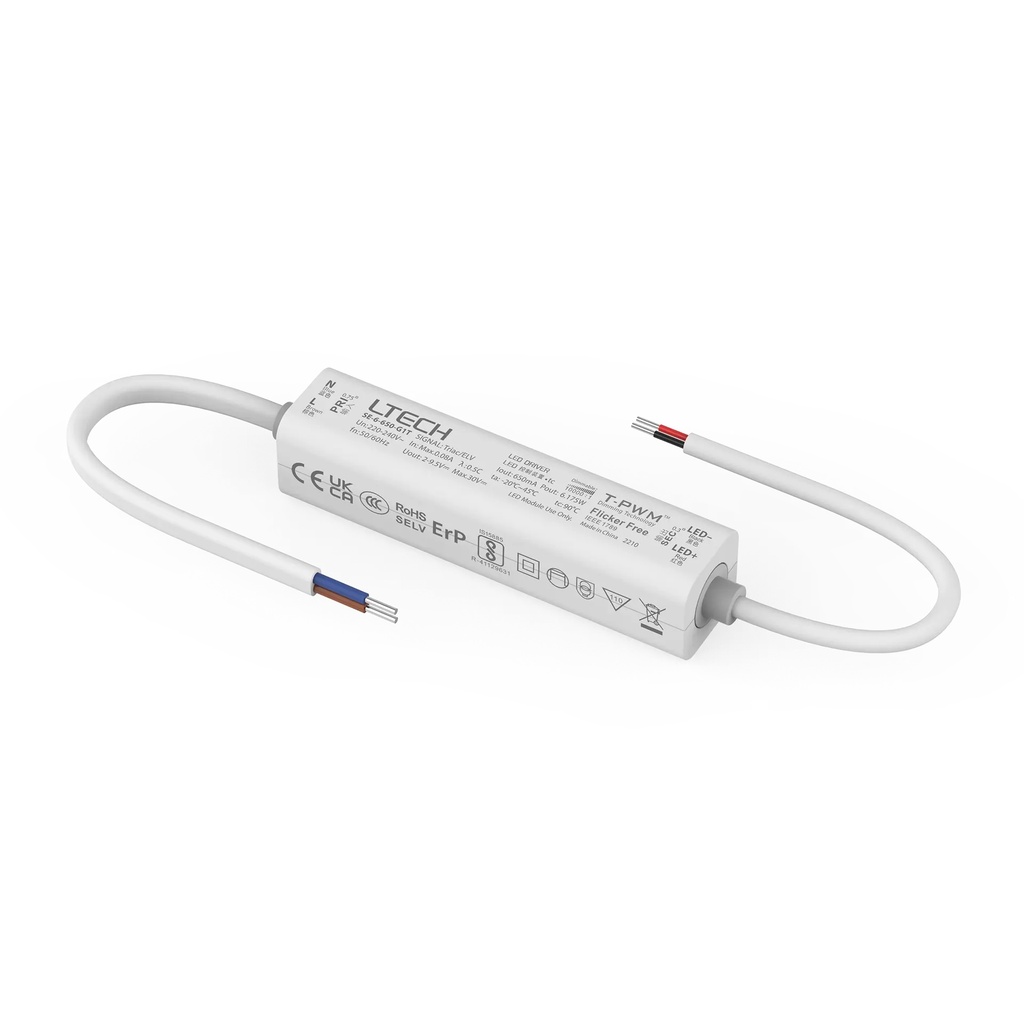 [2846413] LTECH LTSYS Driver CC TRIAC 1CH 650mA 6W - SE-6-650-G1T