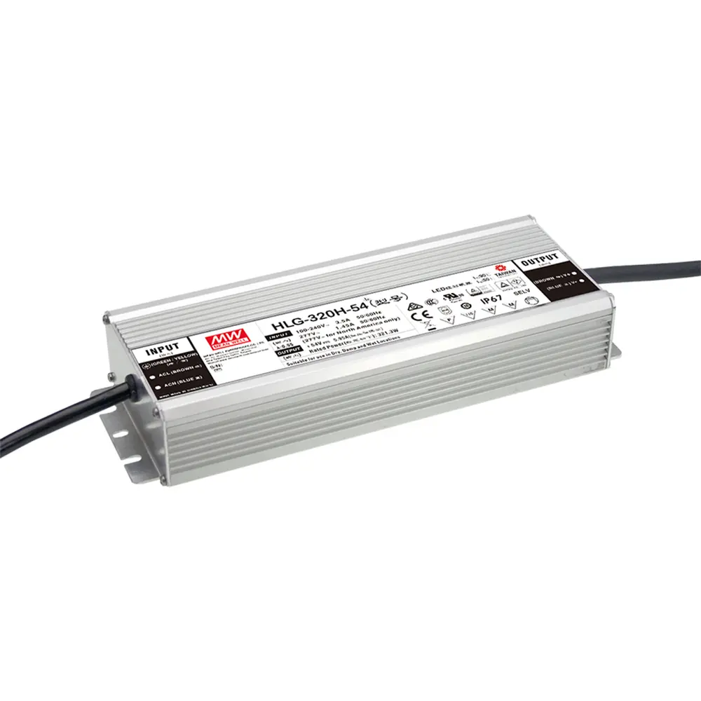 Meanwell PSU 24V 320W IP67 - HLG-320H-24