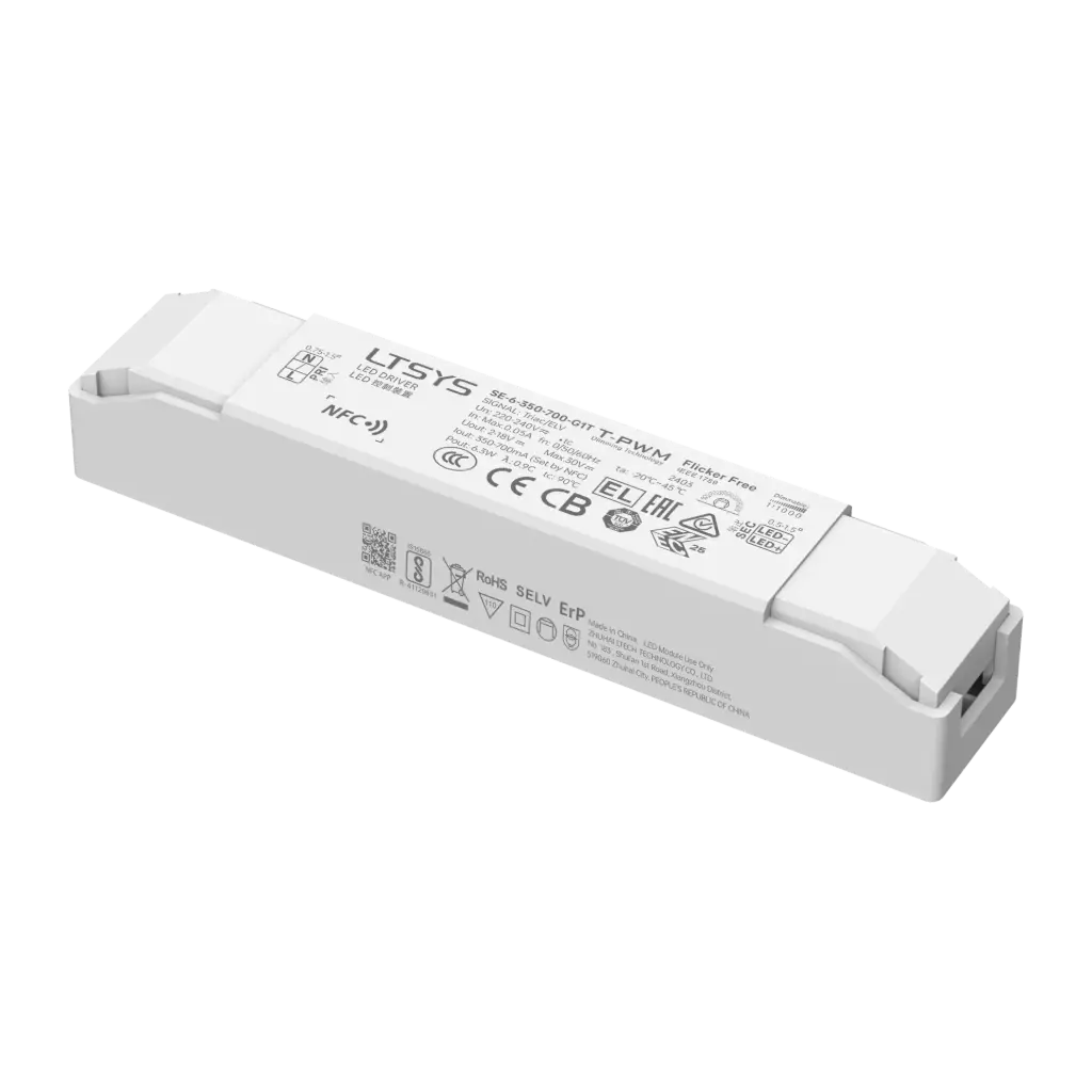 [2846501] LTECH LTSYS Driver CC TRIAC 1CH 350-700mA 6W - SE-6-350-700-G1T
