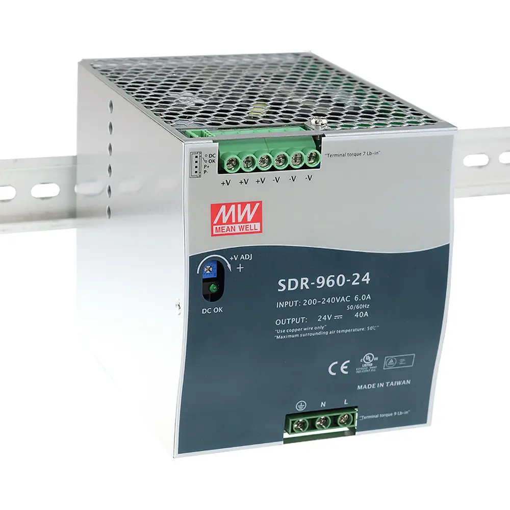 [8455000] Meanwell PSU 24V 960W DINrail - SDR-960-24